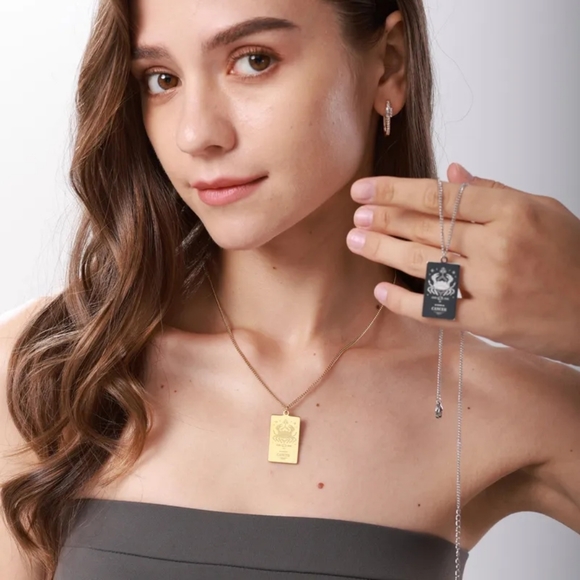 18K Gold Plated Zodiac Horoscope chain Collar Pendant Necklace - Picture 3 of 12